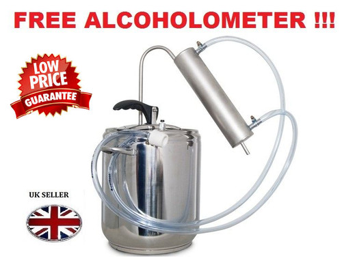 7 liters Stainless Steel Pressure Cooker pot & Distiller Alcohol Moonshine