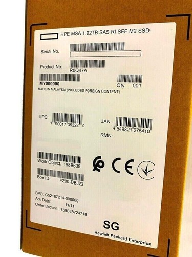 NEW HPE R0Q47A P13237-001 HP MSA 1.92TB SAS 12G 2.5 IN M2 SSD Solid State Drive - Afbeelding 2 van 2