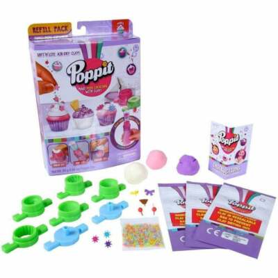 Mängel OHNE TON Basteln Cup Cakes Poppit lufttrocknen Nachfüllpack Neu siehe Details