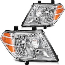 Headlights Set For 2009-2021 Nissan Frontier Truck Left and Right Pair Headlamps