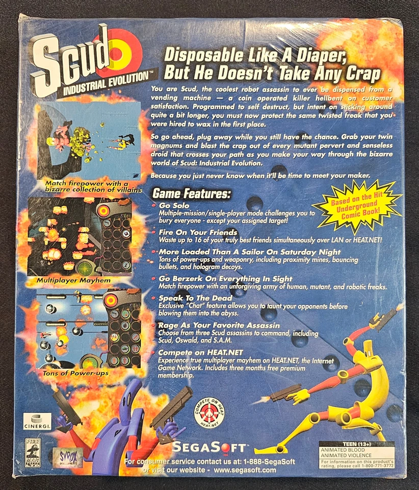 Scud Industrial Evolution - (PC, Windows 95, CD-Rom, 1997) - Sealed! - Image 2 of 4