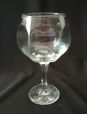 SET OF 4 LIBBEY CHIVALRY CLEAR GLASS ALL PURPOSE WINE GOBLETS 6 3/4''