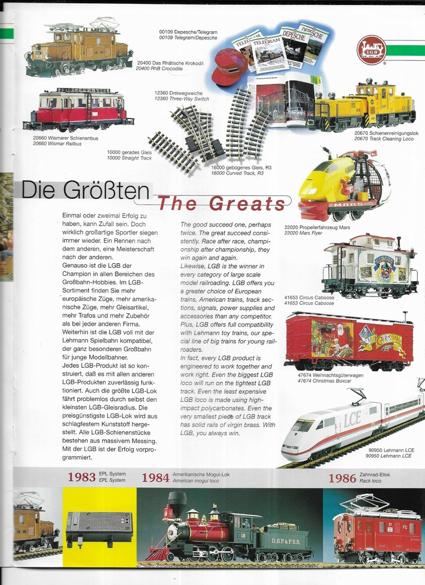 L.G.B., 1968-1998 GERMAN-ENGLISH CATALOG | eBay L.G.B., 1968-1998 GERMAN-ENGLISH CATALOG | eBay