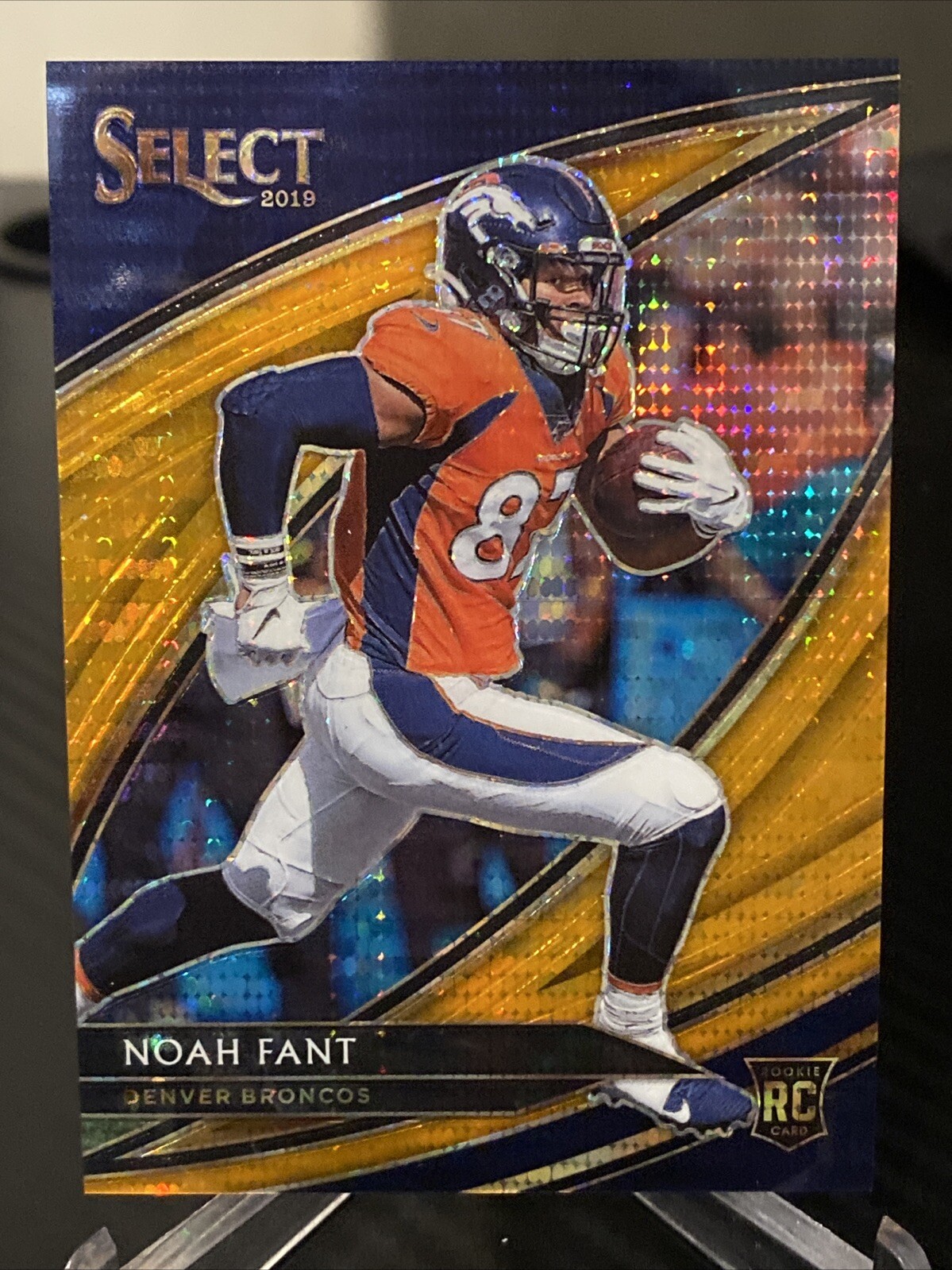2019 Panini Select Field Level FOTL Orange Pulsar Prizm /11 Noah Fant Rookie RC
