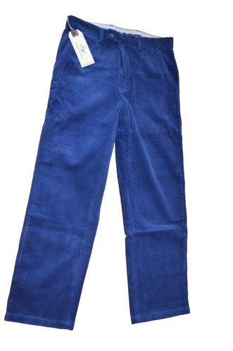 Samuel Windsor Hose royalblau Baumwolle Cord gerade W30 L31
