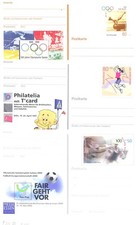 7 postfrische Ganzsachen Bund, dabei Luftpost Uso3,ARD-Gala,Philatelia-T+Olympia