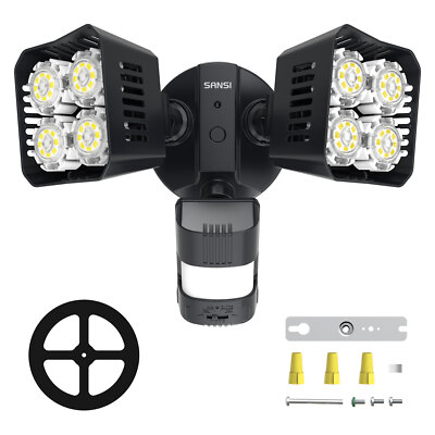 SANSI 30W LED Motion Sensor Outdoor Security Light 3400LM Dusk to Dawn Lamp