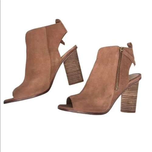 Gianni Bini Tylar Wildleder seitlicher Reißverschluss Blockabsatz Stiefel 8 M - Bild 3 von 8