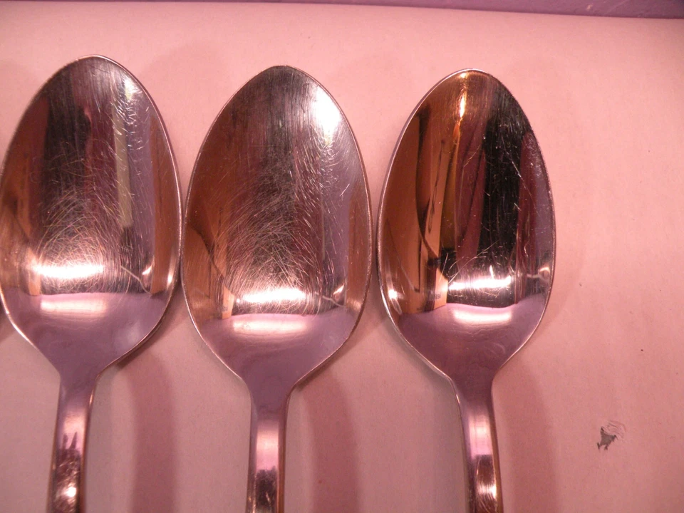 Juego de 5 cucharas soperas ovaladas de acero inoxidable Hampton Silversmiths HSV99 8 pulgadas GE2 Foto 3 de 4