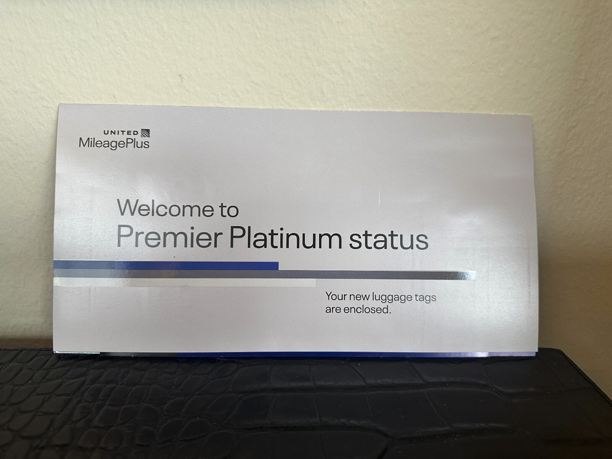 United Airlines Mileage Plus Premier Platinum Luggage Tags Set of