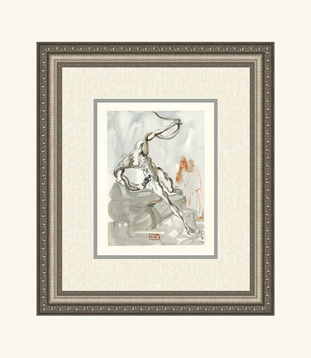 1960 DALI Original Divine Comedy Woodcut 