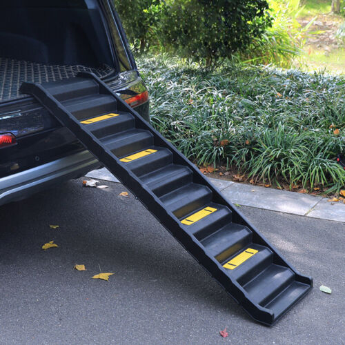 Large Dog Pet Ramp Strong Plastic Folding Step Ramp Travel Dog Access Car Van - Picture 10 of 10