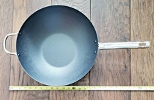 Vintage Titanium Non-Stick 14” Wok with Flat Bottom