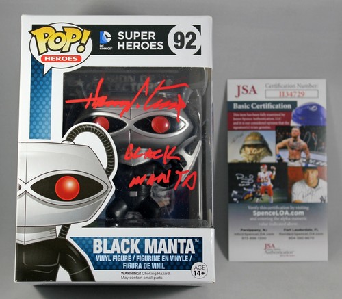 HARRY LENNIX SIGNED BLACK MANTA FUNKO 