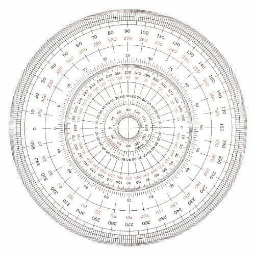 Uchida Full Circle Protractor 12cm 1-822-0000 JAPAN IMPORT | eBay