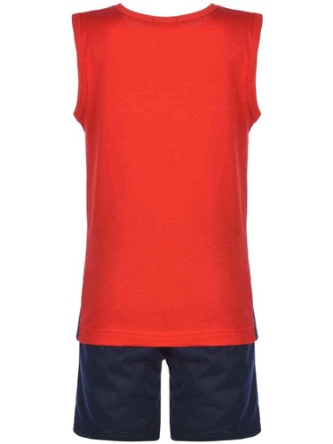 Boys Capri Shorts Set Tank Top T-Shirt Fabric Bermuda 2-Piece Kids 30305 - Picture 5 of 13