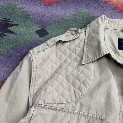 Vintage Willis & Geiger Safari Jacket Mens 42 Beige Bush Poplin Hemingway USA - Picture 6 of 15