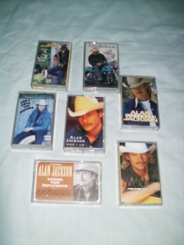 "ALAN JACKSON " COUNTRY MUSIC CASSETTES ( 7 CASSETTES)