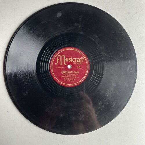 10" 78 RPM-Artie Shaw-Anniversary Song/Guilty/Musicraft 428 - Picture 4 of 4