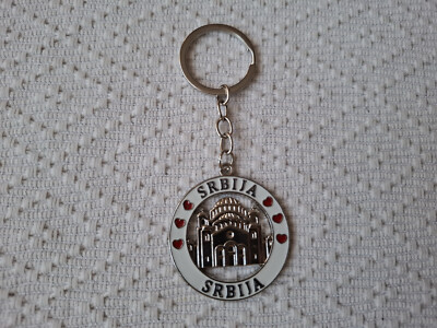 Serbian Metal Pendant Keychain Key Rings