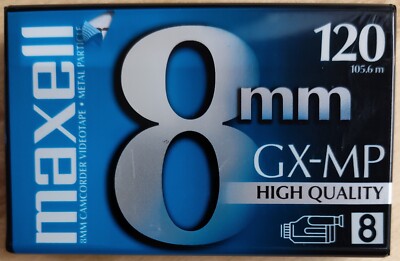 Maxell 8mm GX-MP High Quality 120 Camcorder Video Cassette Tape