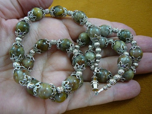DP2-233) REAL DINOSAUR POOP 10 mm beaded 21" Necklace Utah Dino Coprolite Fossil - Picture 2 of 2