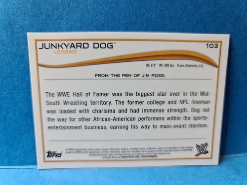 JUNKYARD DOG🏆2014 Topps #103 WWE "Legend" CHROME Card 🏆FREE POST - Picture 2 of 2