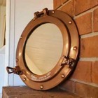 24"Canal Boat Porthole Antique Copper Porthole Window Glass Porthole Home Decor