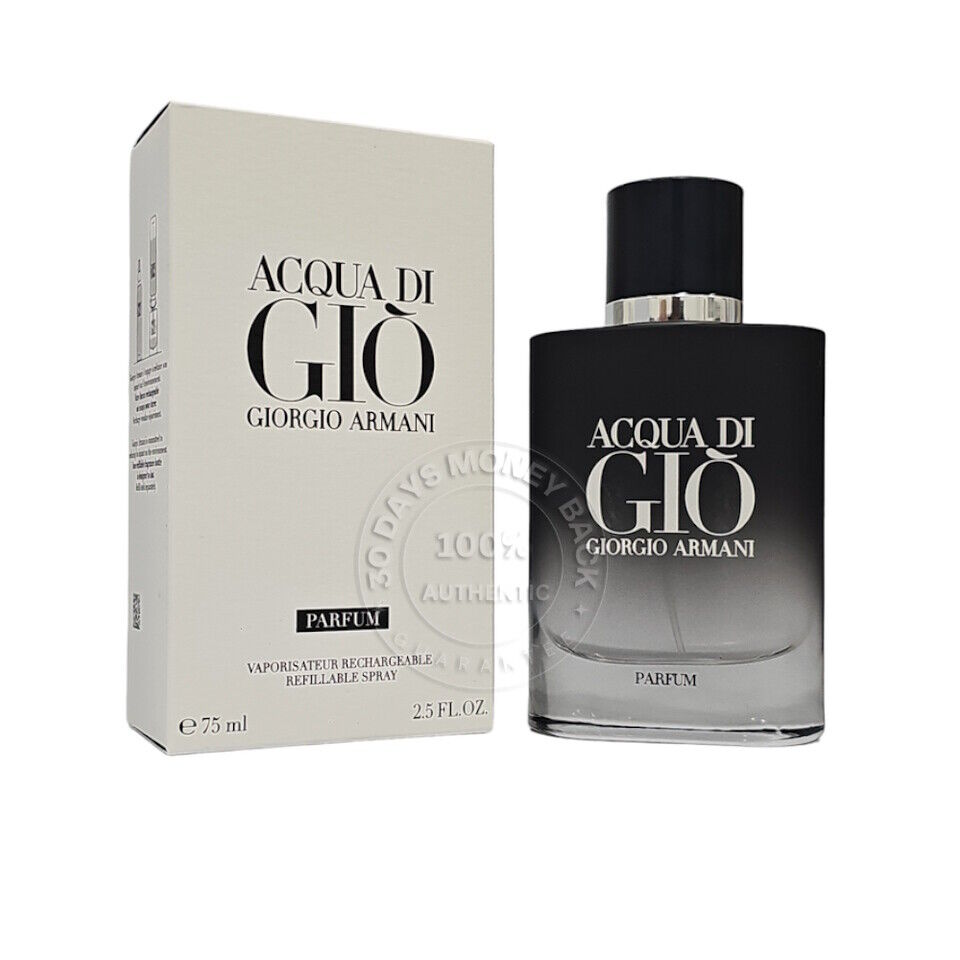 Giorgio Armani Acqua Di Gio Parfum 2.5 oz / 75 ml Refillable Spray For Men Giorgio Armani Acqua Di Gio Parfum 2.5 oz / 75 ml Refillable Spray For Men