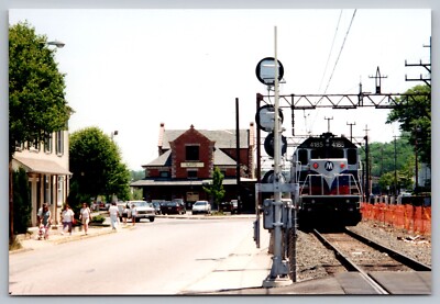 Dover Station~NJ Transit Train Depot~ 96 Morris County New Jersey RPPC Postcard