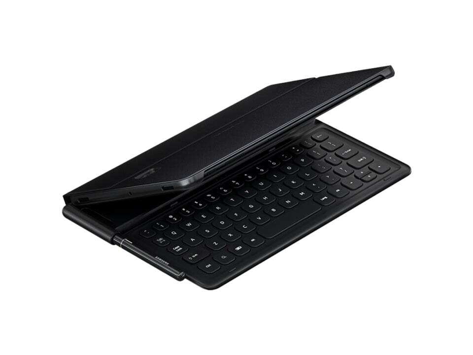 Samsung Galaxy Tab S4 Keyboard Book Cover with Pen holder - Black
