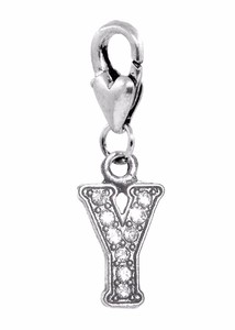 Letter Y Clear Rhinestone Initial Alphabet Dangle Charm for European Bracelets Fashion Jewelry for Women Man Letter Y Clear Rhinestone Initial Alphabet Dangle Charm for European Bracelets Fashion Jewelry for Women Man