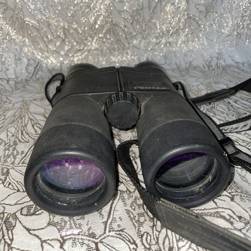 Pentax 8 x 42 DCF Multi Coated Binoculars 17mm w/Pentax Strap No Lens Covers - Picture 7 of 10