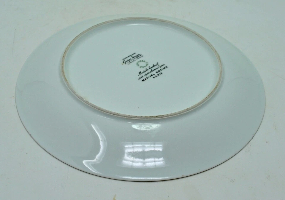 Plato de comedor de porcelana vintage utensilios de cocina original pintado antiguo  Foto 4 de 4