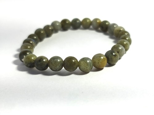 LABRADORITE Semi Precious Stones Reiki Chakra Healing Bracelet Gemstone - Picture 1 of 5