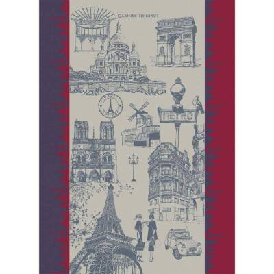 Garnier Thiebaut Geschirrtuch - J`aime Paris Tricolore