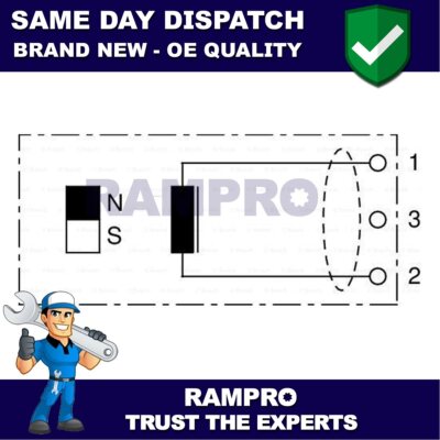 Rampro Crankshaft Sensor Fits 911 Boxster Cayman 2.7 3.2 3.4 3.6 3.8