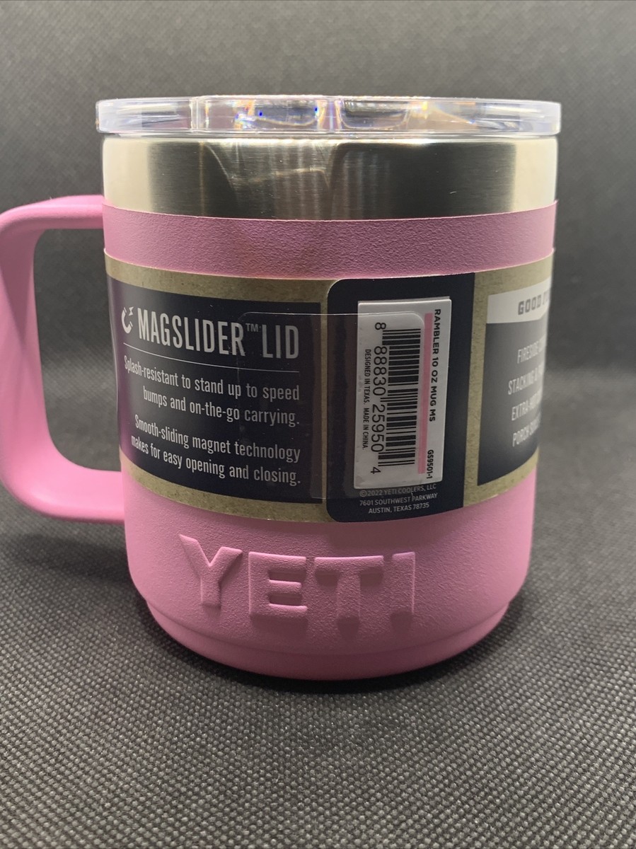 YETI POWER PINK!!! Rambler 10oz Coffee Mug NWT!! IN HAND