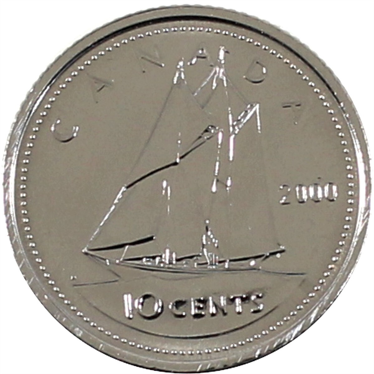 2000W Canada Ten 10 Cents Bluenose Proof Like Dime Coin | eBay