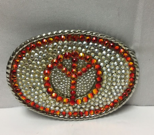 Peace Baby JEWEL Bling Longhorn Buckle Jeweled Bling NWOT! Yellowstone Love - Picture 2 of 10