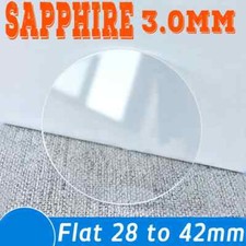 3mm Flat Round Sapphire Glass 28-42mm Watch Crystal Mineral Glass Watch Lens Kit