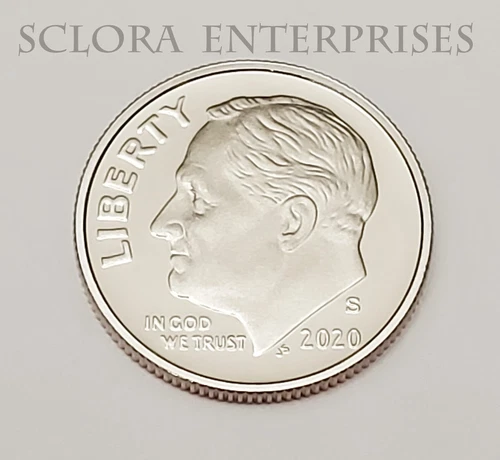 Photo of a 2020-S Roosevelt Dime Proof from an eBay listing that sold on Jul 18, 2026
