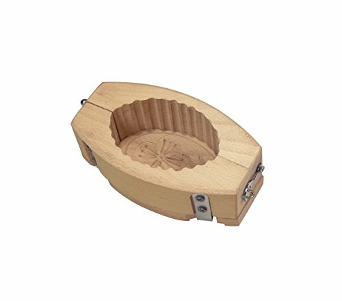 La Bonne Graine BAR102 - Stampo ovale in legno per burro, con (e8P)