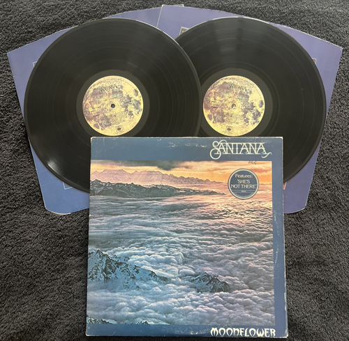 Santana Moonflower 2 x Vinyl LP GATEFOLD INNERS 1977 CLEANED/TESTED EX/VG+ VIDEO - Picture 2 of 20