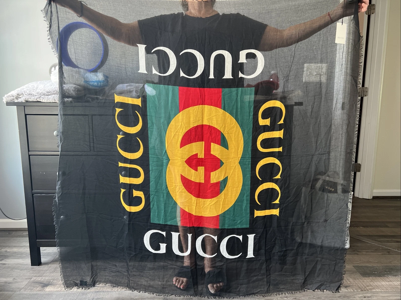 Écharpe/châle logo Gucci Coco GG PDSF