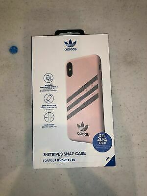 Adidas Samba 3-Stripes Snap Case for Apple iPhone X/XS 5.8'' - Pink/Grey