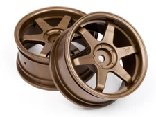 HPI 1/10 TE37 WHEEL 26mm BRONZE 0mm OFFSET (2pcs) #3838