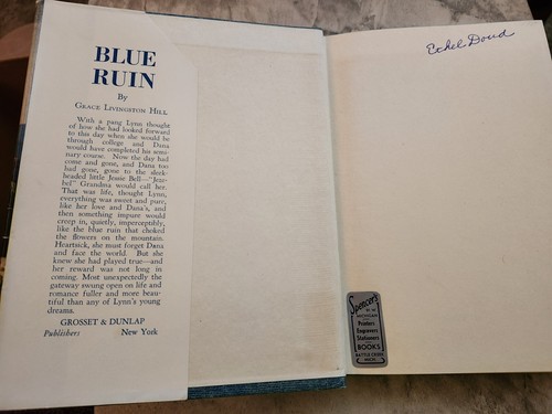 Grace Livingston Hill - Blue Ruin- 1st Edition 1928 w/ Dust Cover! - Picture 6 of 9
