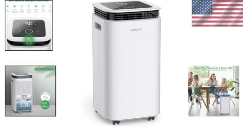 Quiet 2500 Sq Ft Dehumidifier with Drain Hose – Modern Touch Control Design - Picture 2 of 8
