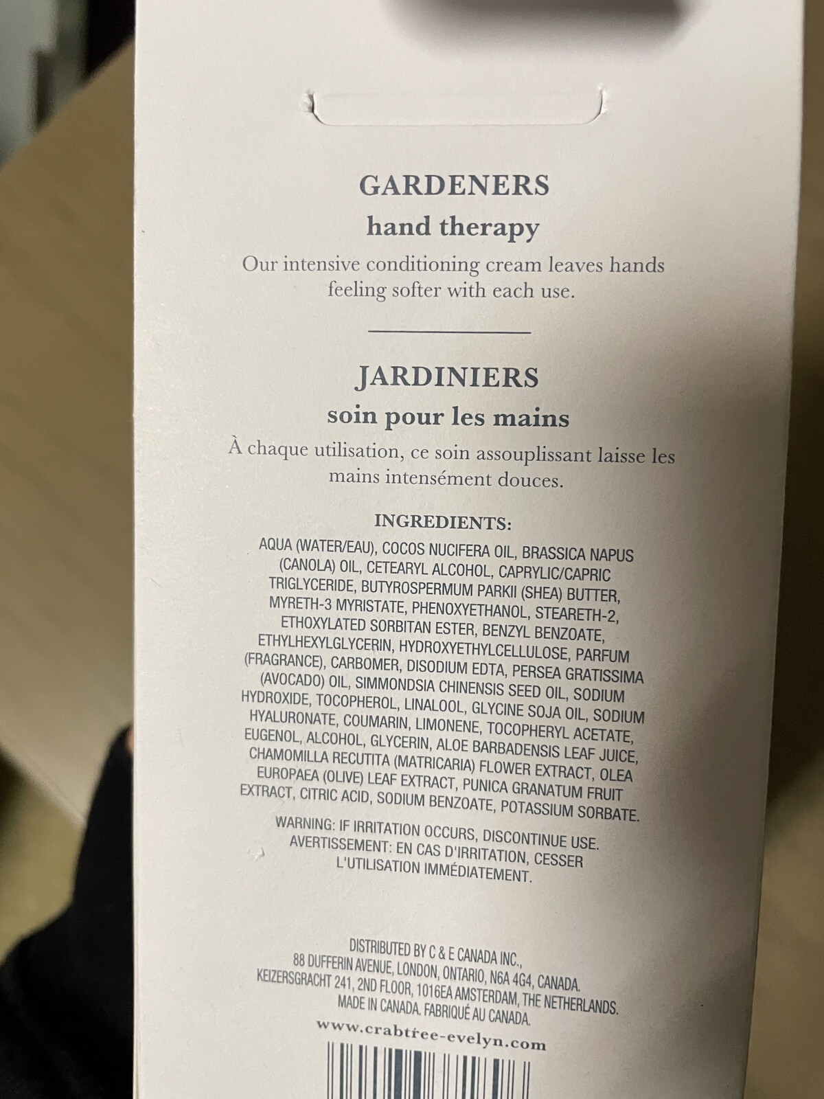 Crabtree & Evelyn Gardeners Ultra-Moisturising Hand Therapy Hand Cream - 3.5oz